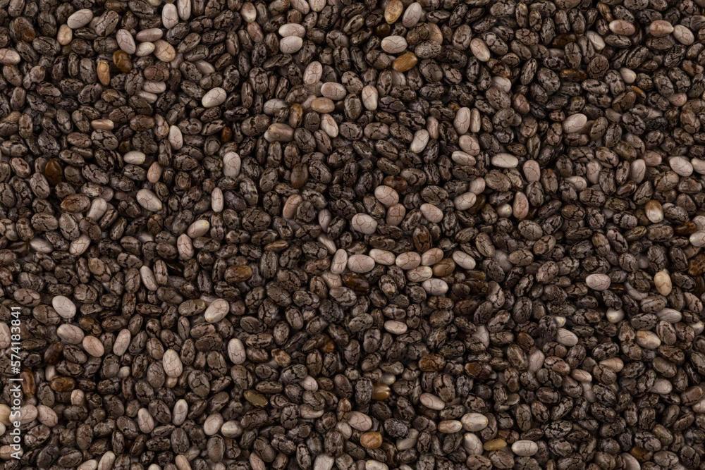 Chia seeds closeup Chia seeds closeup