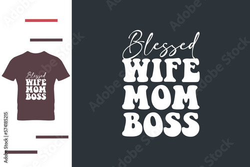 Blessed wife t shirt design