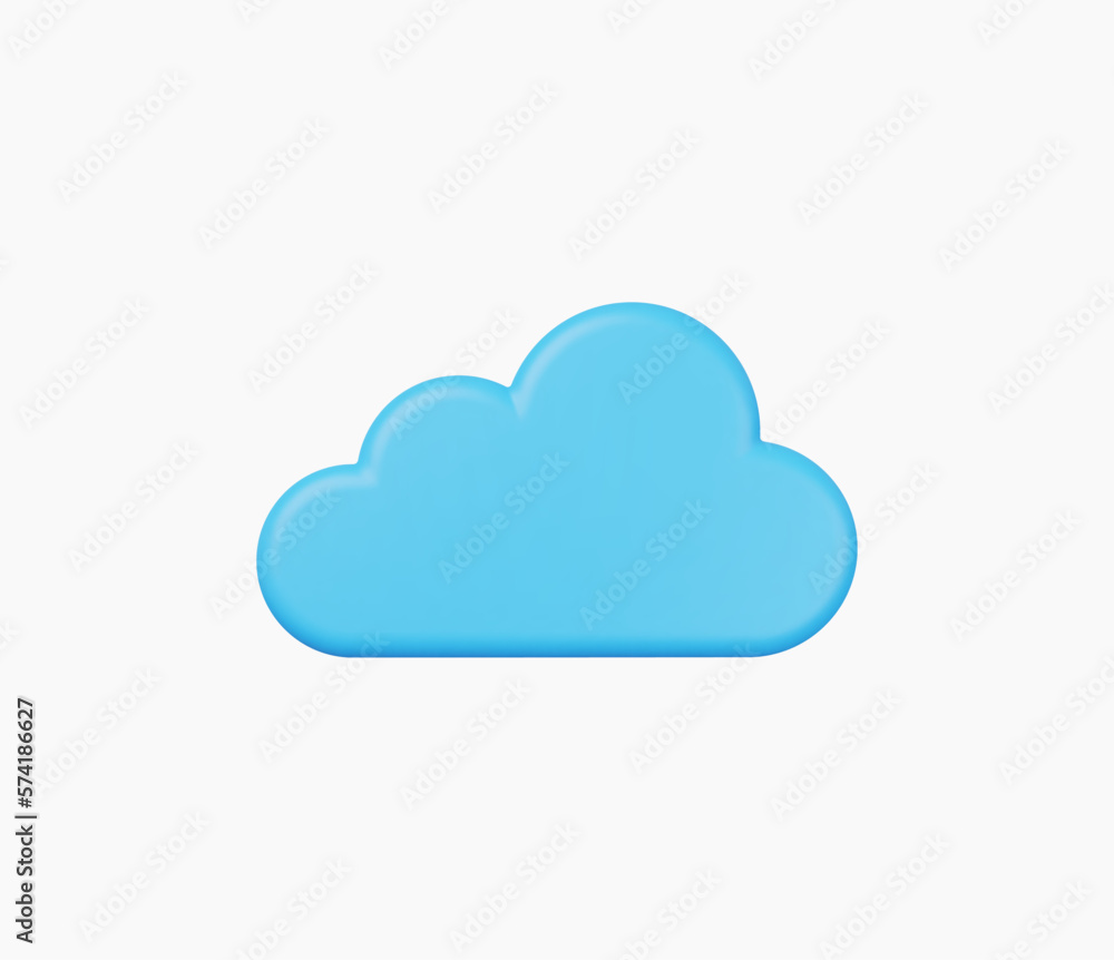 3d Realistic Cloud icon vector illustration 3d Realistic Cloud icon vector illustration