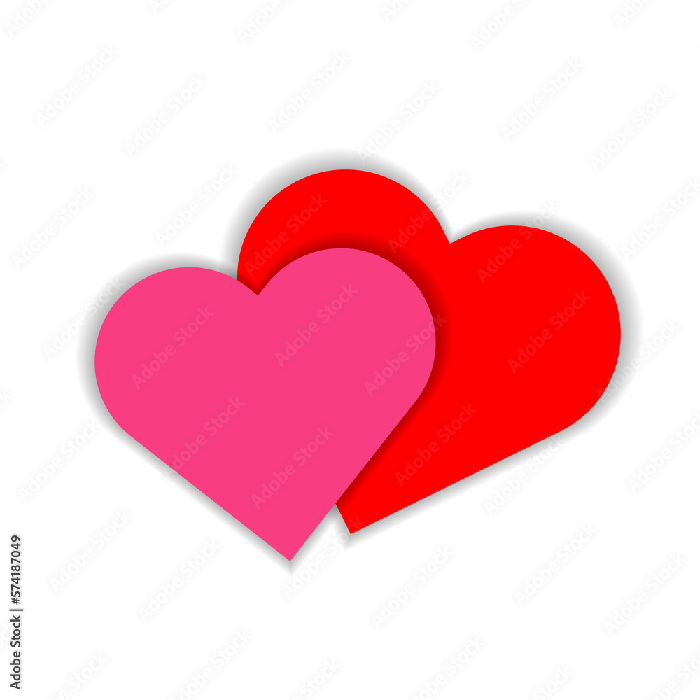 Hearts icon for graphic design