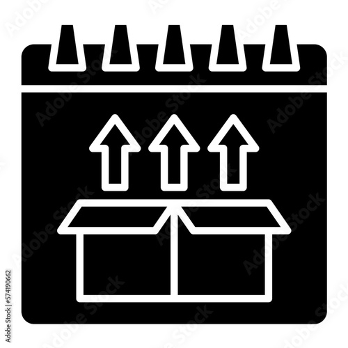 Day Release Glyph Icon