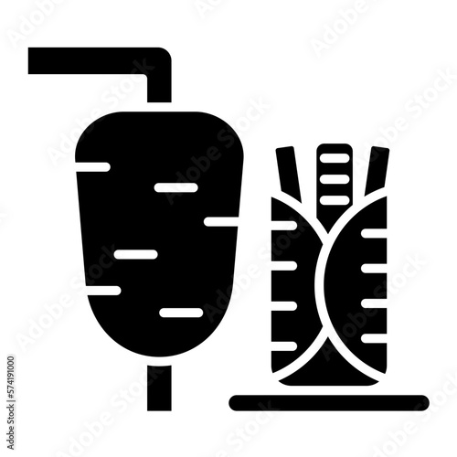 Doner Kebab Glyph Icon