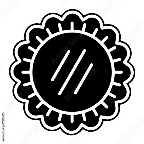 Meat Pie Glyph Icon
