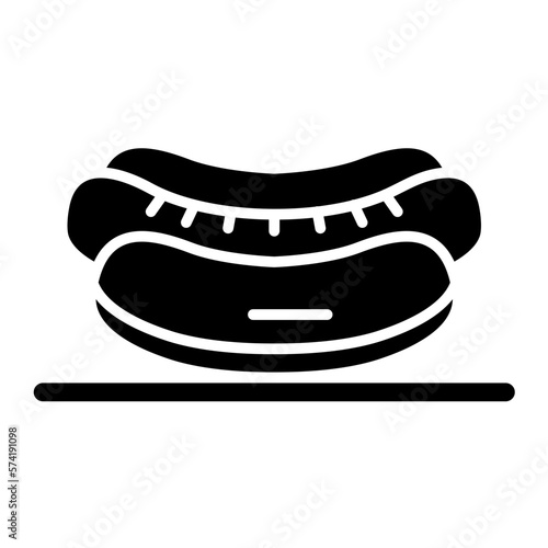 Hot Dog Glyph Icon