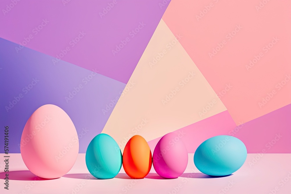 colorful easter eggs