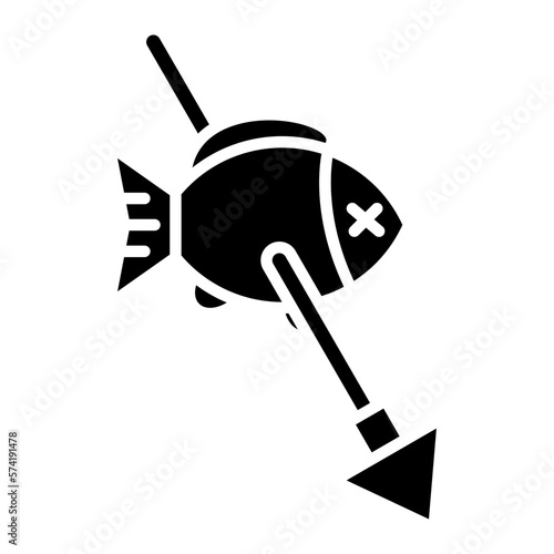 Spearfishing Glyph Icon