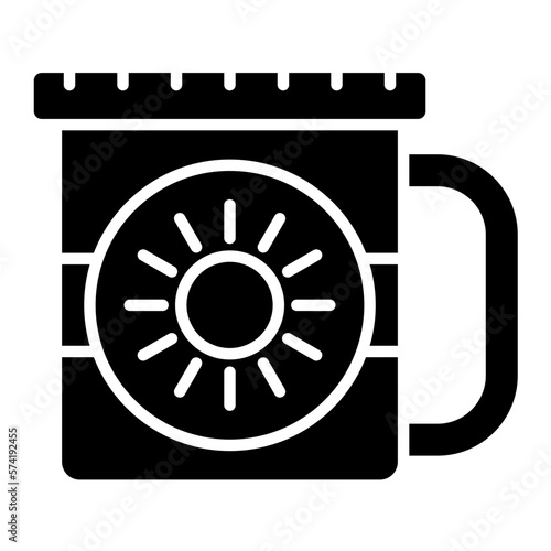 Metal Mug Glyph Icon