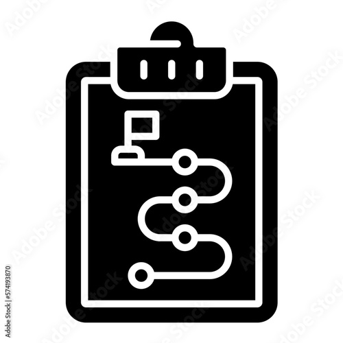 Business Plan Glyph Icon