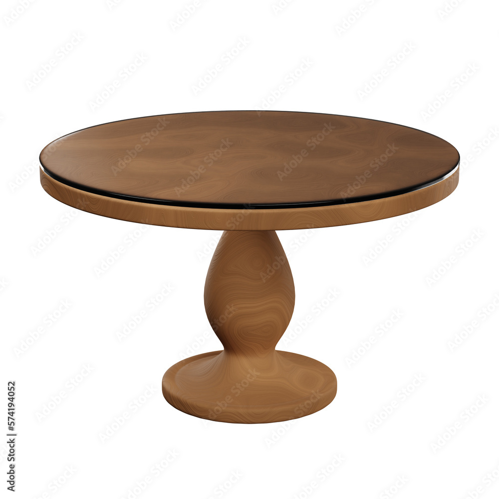 Round Table 3D Illustration Round Table 3D Illustration