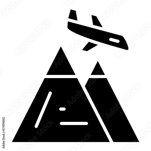 Adventure Tour Glyph Icon