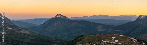 Panorama of the mountains around Molas Pass, San Juan National Forest, Durango, Colorado. photo