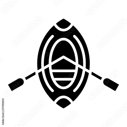 Rowing Boat Glyph Icon