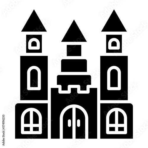 Castle Glyph Icon