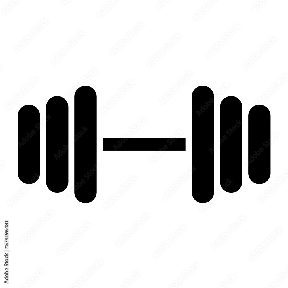 Obraz premium Adjustable Dumbbells Glyph Icon