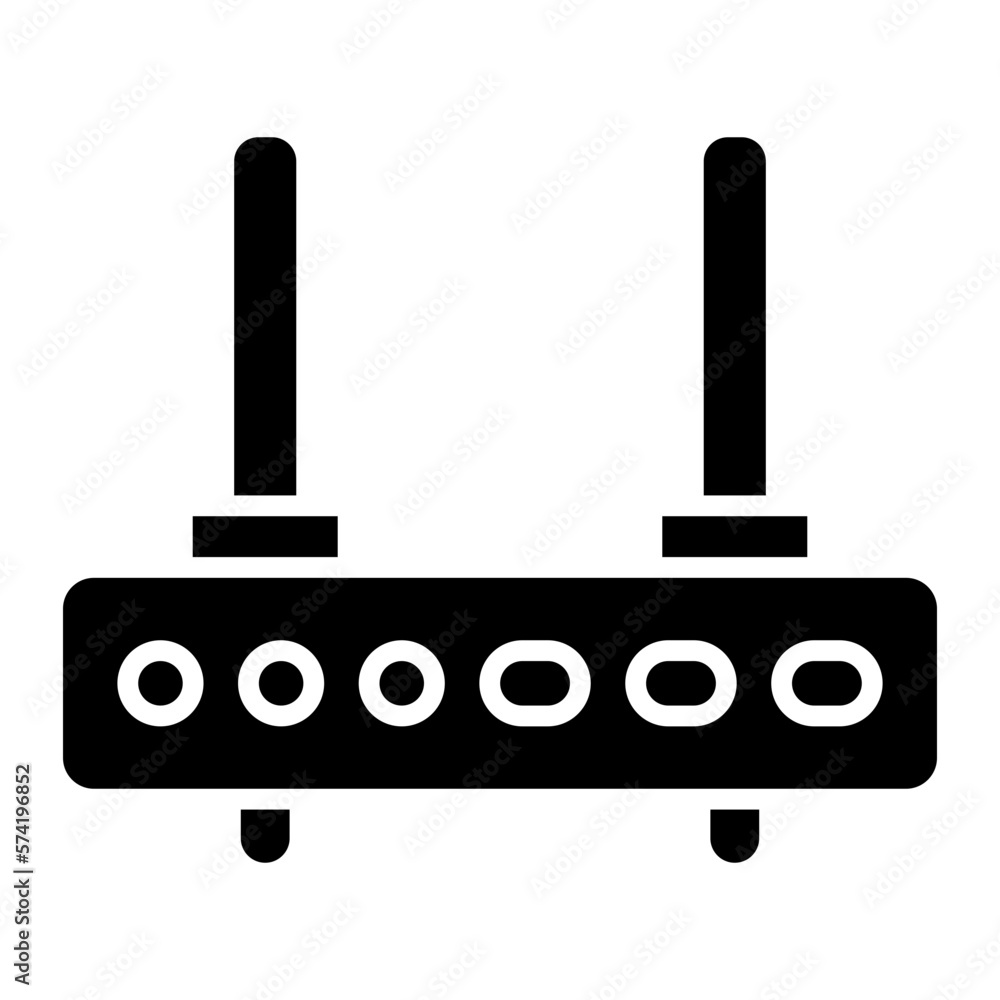 Modem Glyph Icon Modem Glyph Icon