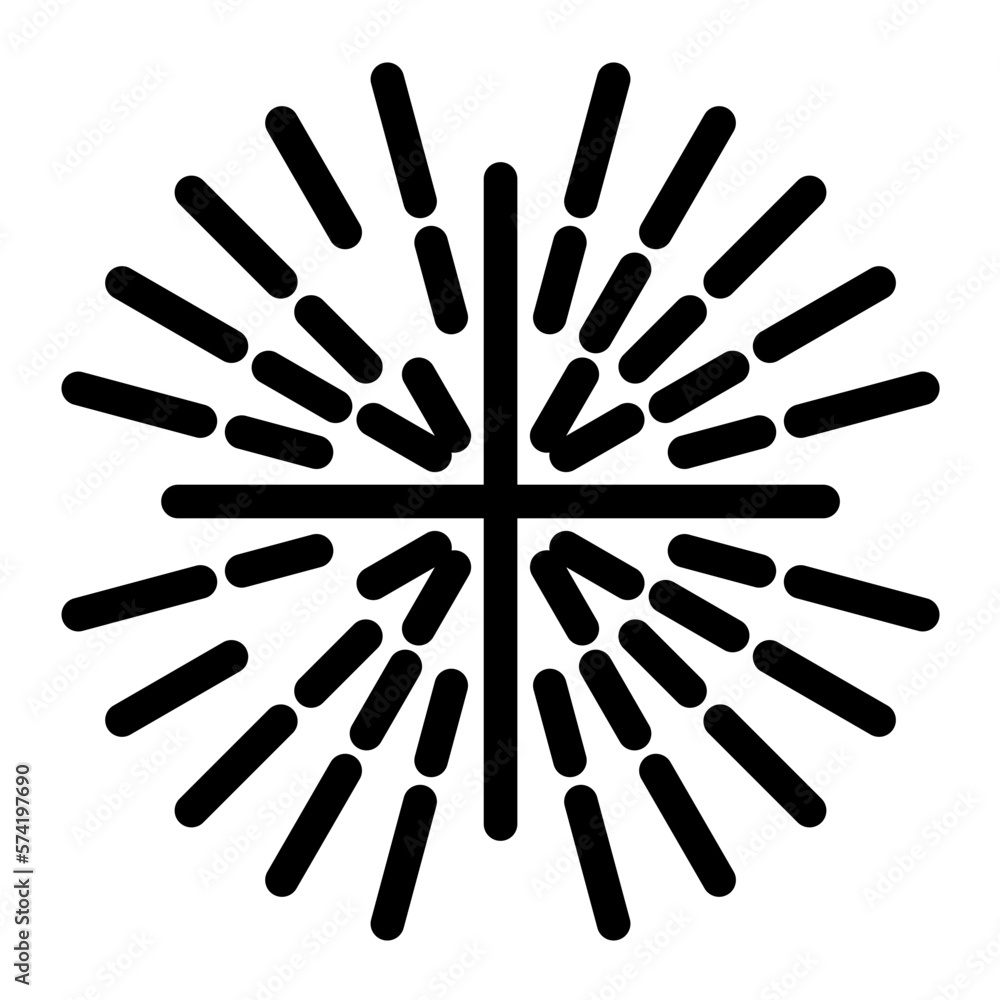 Sunburst Glyph Icon Sunburst Glyph Icon