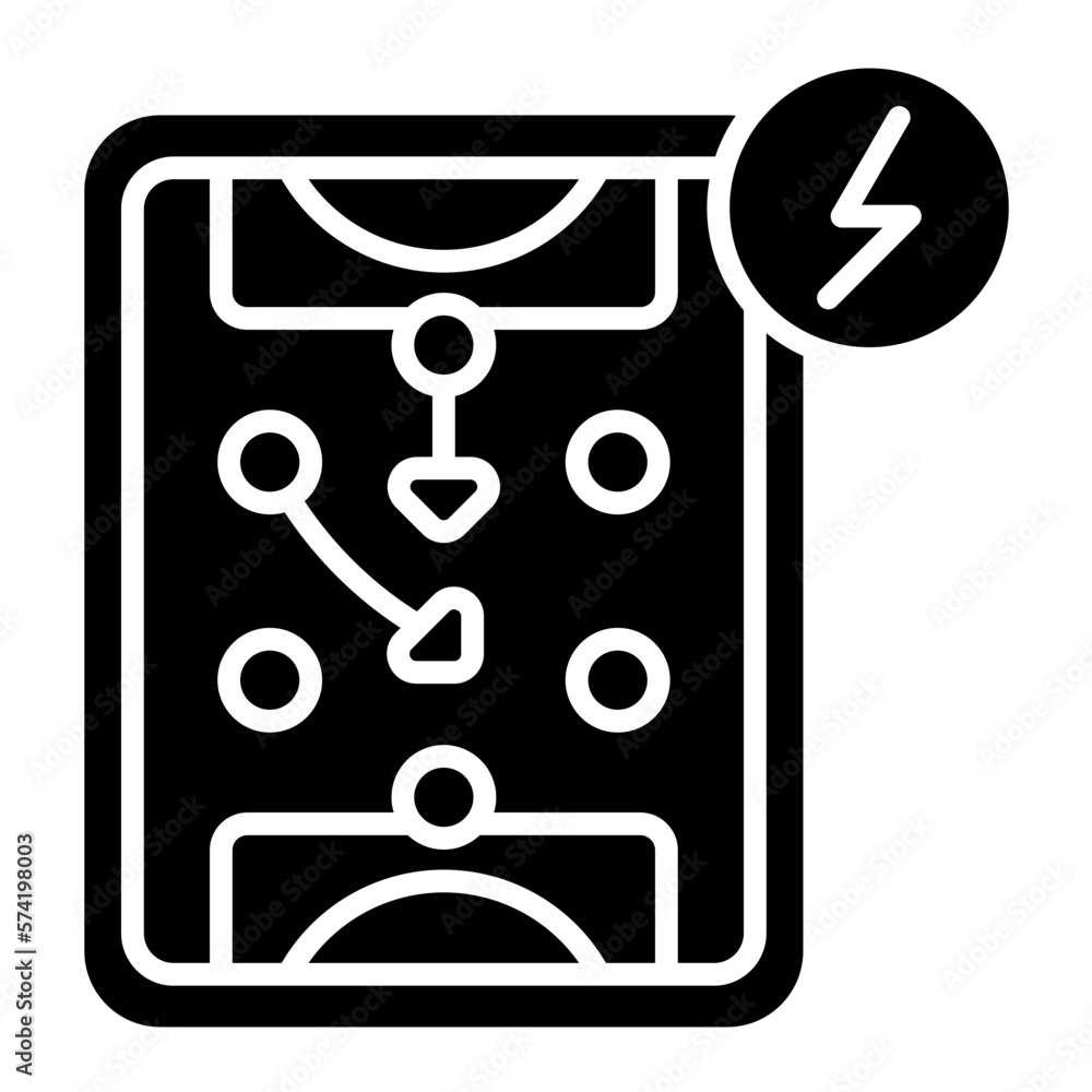 Offensive Strategies Glyph Icon Offensive Strategies Glyph Icon