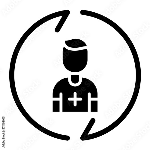 Recovering Strategy Glyph Icon