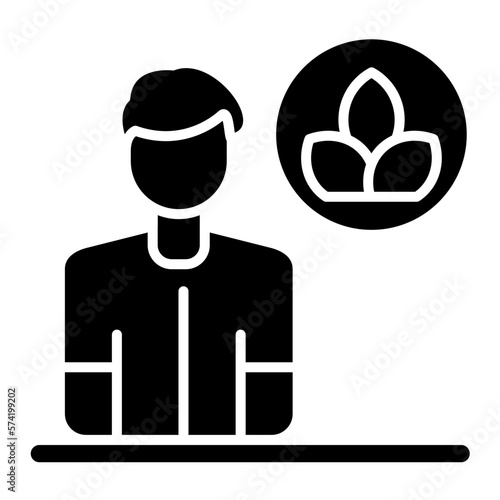 Energy Flow Qi Chee Glyph Icon