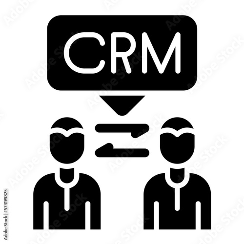 Crm Methodologies Glyph Icon