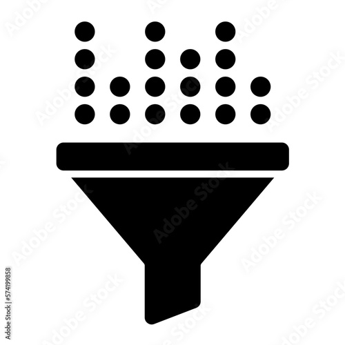 Content Curation Glyph Icon