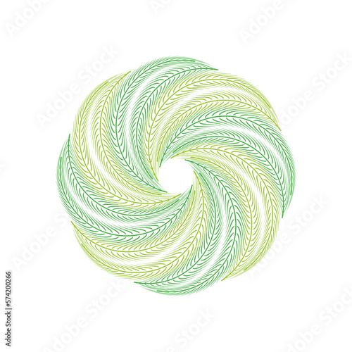 terry green  spiral ,swirl isolated vector circle