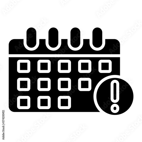 Expiry Date Info Glyph Icon