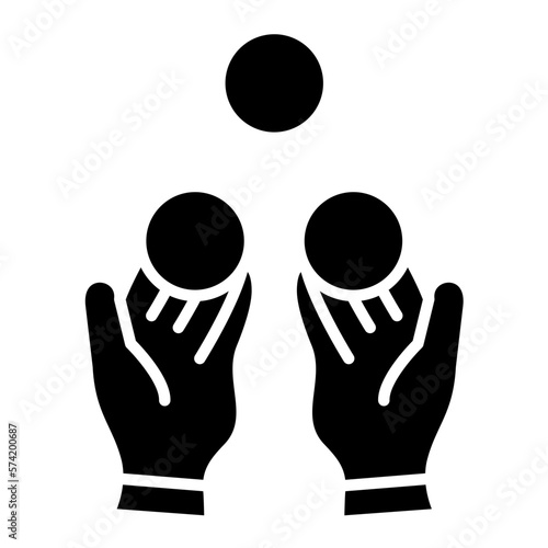 Juggler Glyph Icon