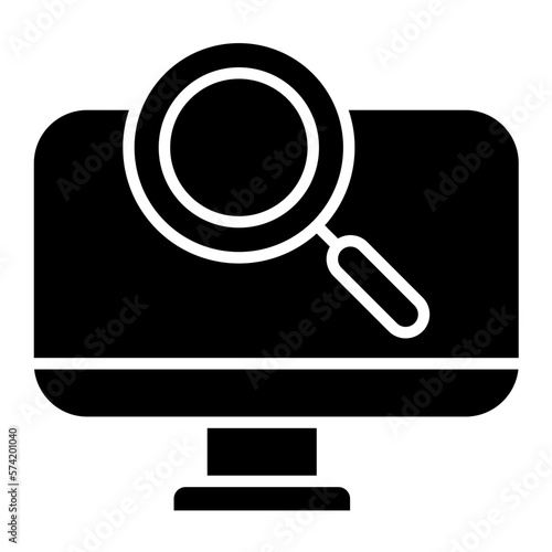 Screen Magnification Glyph Icon