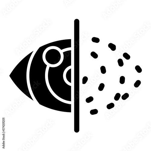Color Blindness Glyph Icon