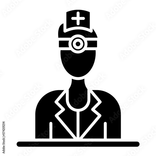 Ophthalmologist Male Glyph Icon