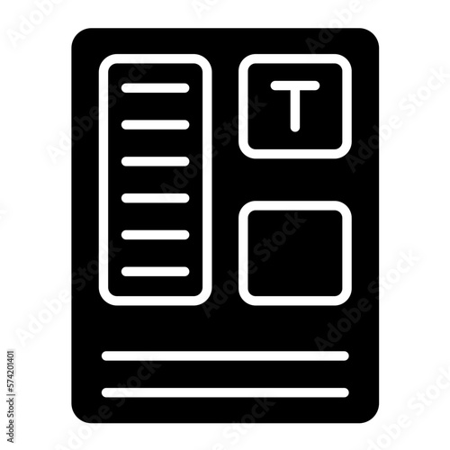 Editorial Glyph Icon