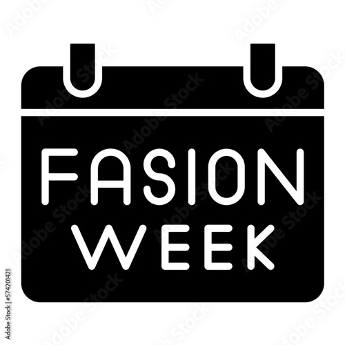 Fashion Week Glyph Icon