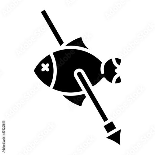 Spearfishing Glyph Icon