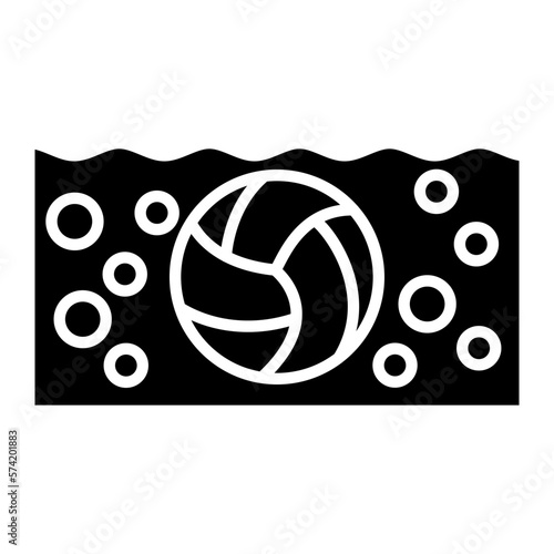 Water Polo Glyph Icon