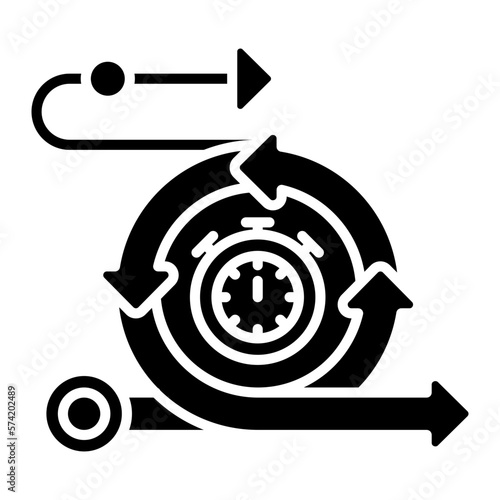 Rapid Deployment Glyph Icon