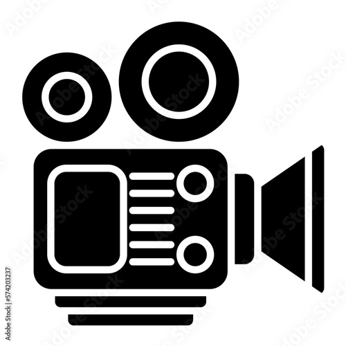 Movie Making Glyph Icon