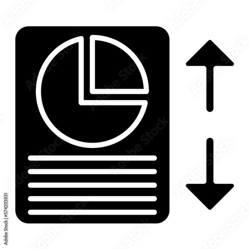 Equity Statement Glyph Icon