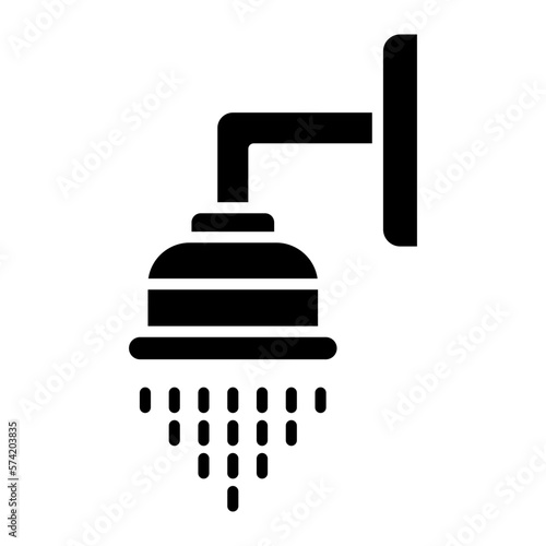 Shower Glyph Icon