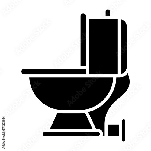 Toilet Glyph Icon