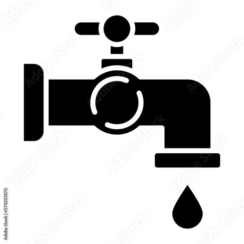 Faucet Glyph Icon