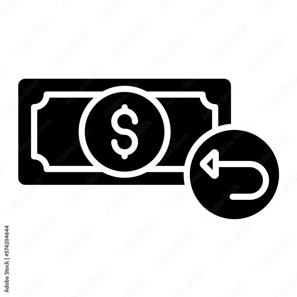 Return On Investment Glyph Icon