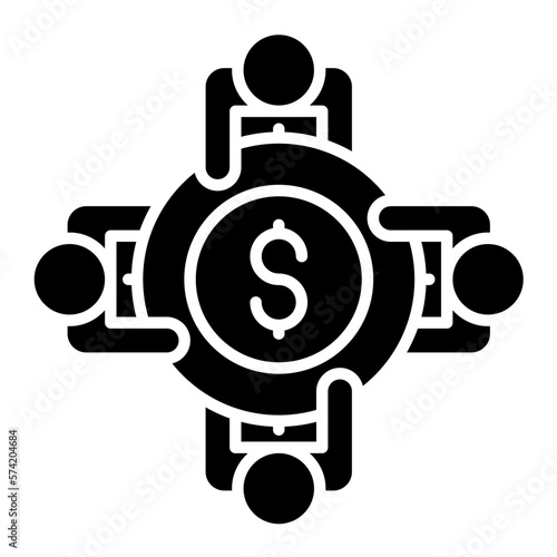 Share Holder Glyph Icon