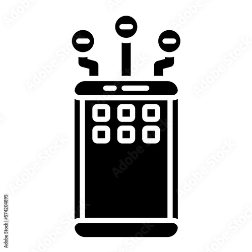 Content Curation Glyph Icon