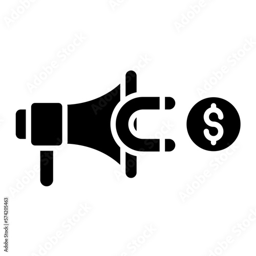 Cost Per Lead Glyph Icon