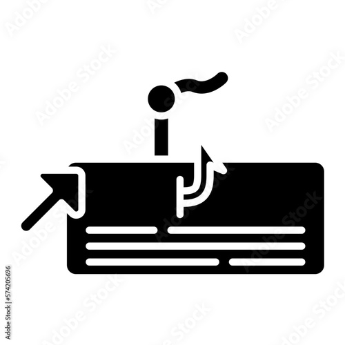 Clickbait Glyph Icon