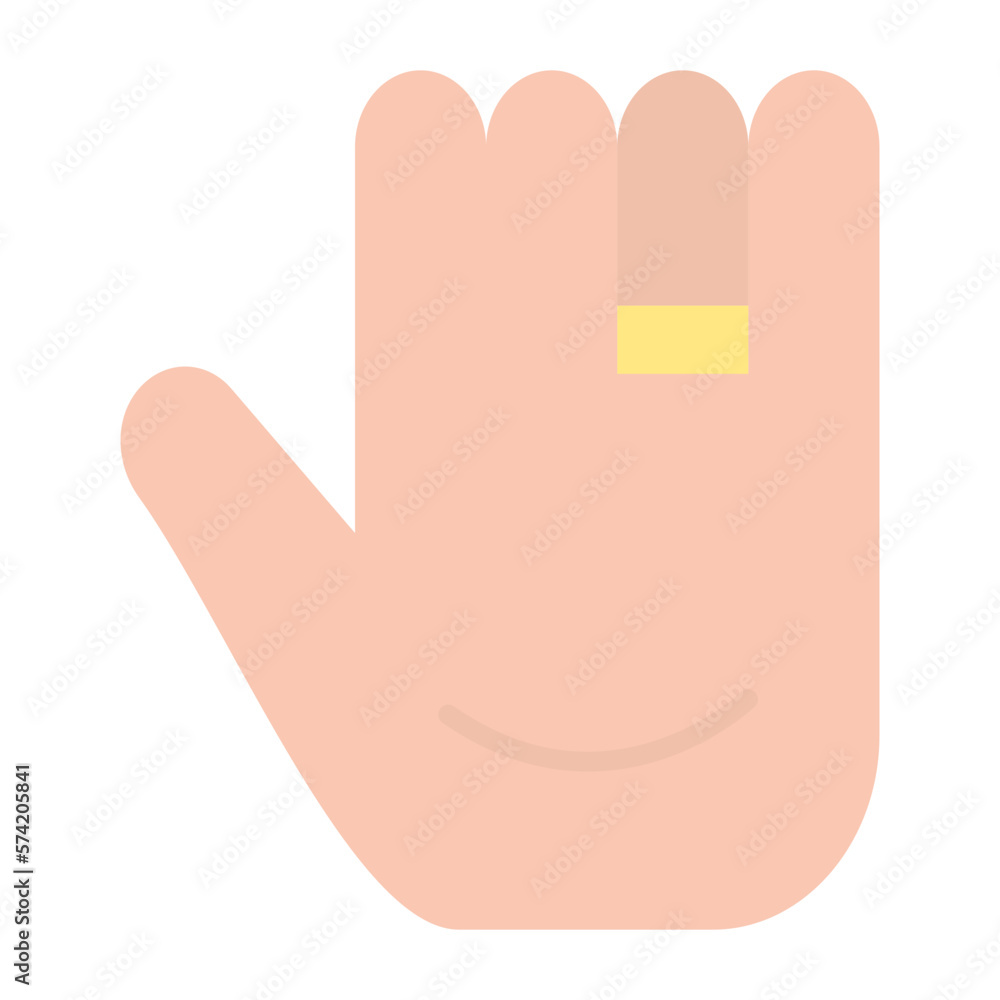 Ring in Hand Flat Multicolor Icon Ring in Hand Flat Multicolor Icon