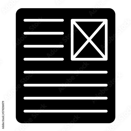 Latent Semantic Index Glyph Icon