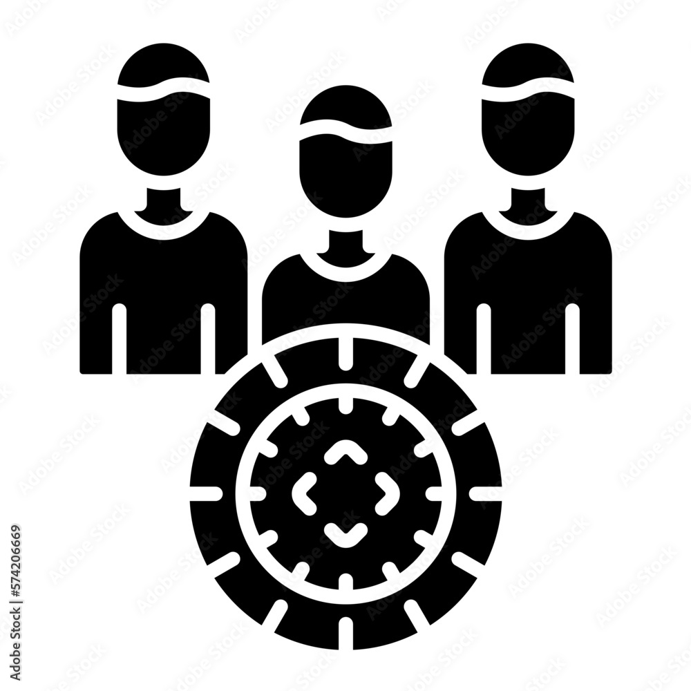 Focus Group Glyph Icon