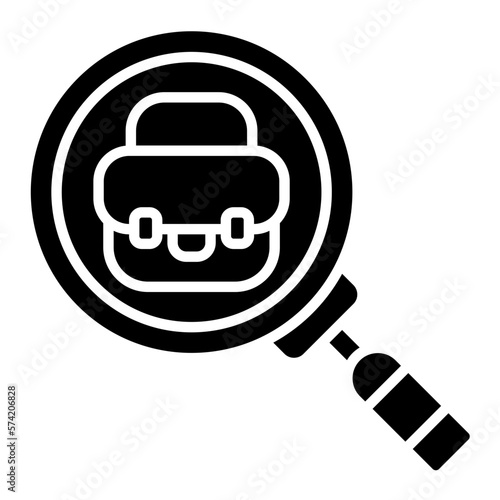 Job Searching Glyph Icon